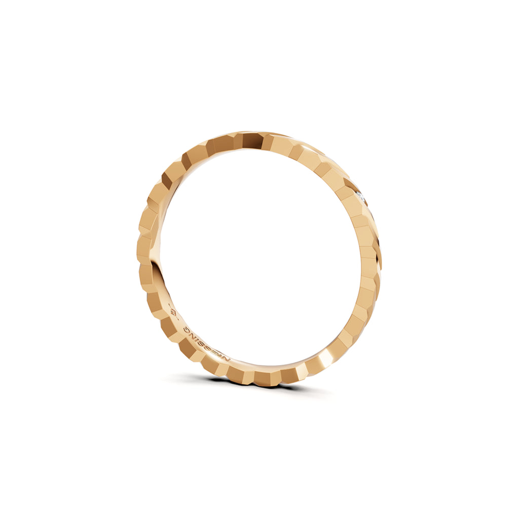 Niessing Woven Love Ring - N401510-2mm-0.005ct (005ct-gloss-fr) mit Diamant