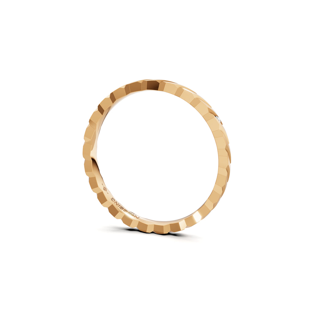 Niessing Woven Love Ring - N401510-2mm-0.005ct (005ct-satin-fr) mit Diamant