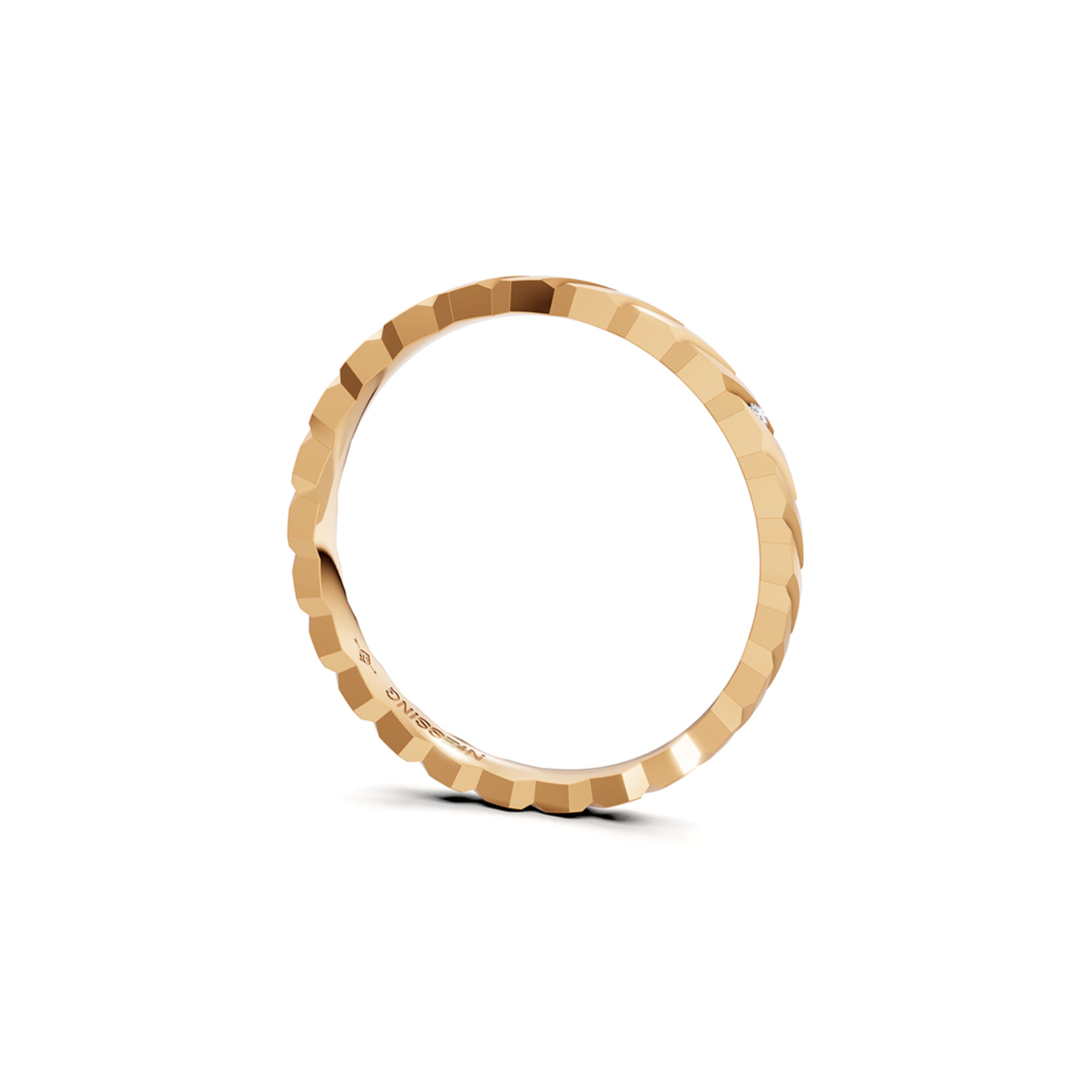 Niessing Woven Love Ring - N401510-2mm-0.005ct (005ct-satin-fr) mit Diamant