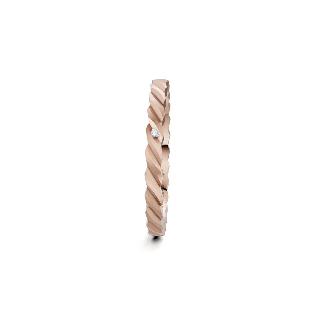 Niessing Woven Love Ring - N401510-2mm-0.005ct (005ct-satin-rw) mit Diamant