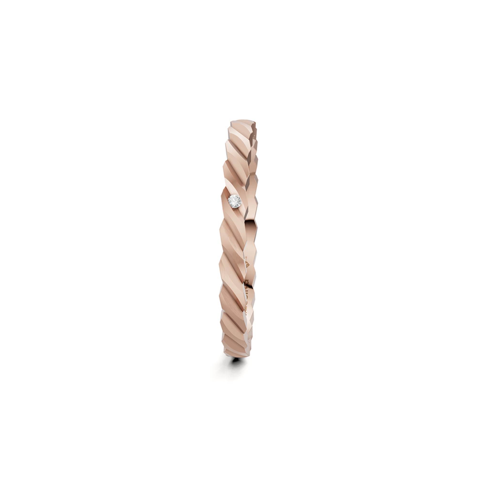 Niessing Woven Love Ring - N401510-2mm-0.005ct (005ct-satin-rw) mit Diamant