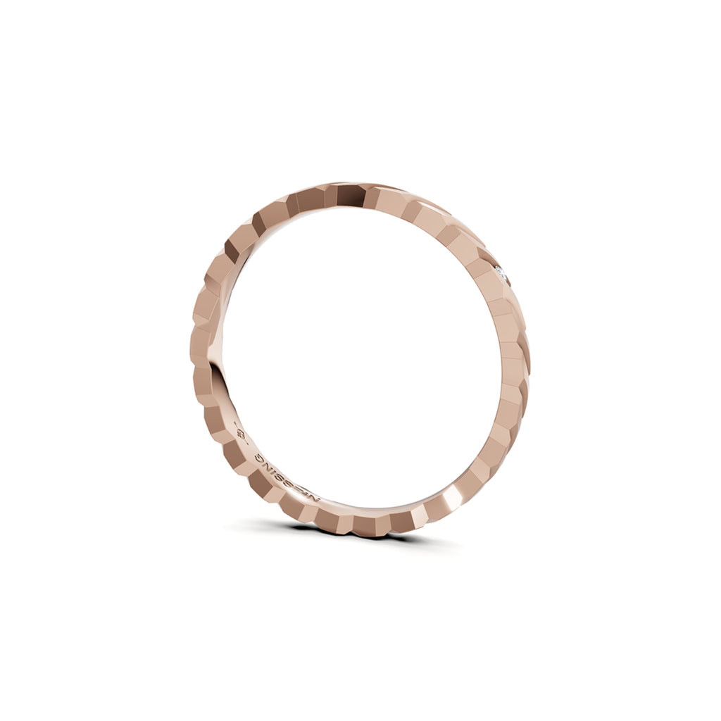 Niessing Woven Love Ring - N401510-2mm-0.005ct (005ct-satin-rw) mit Diamant