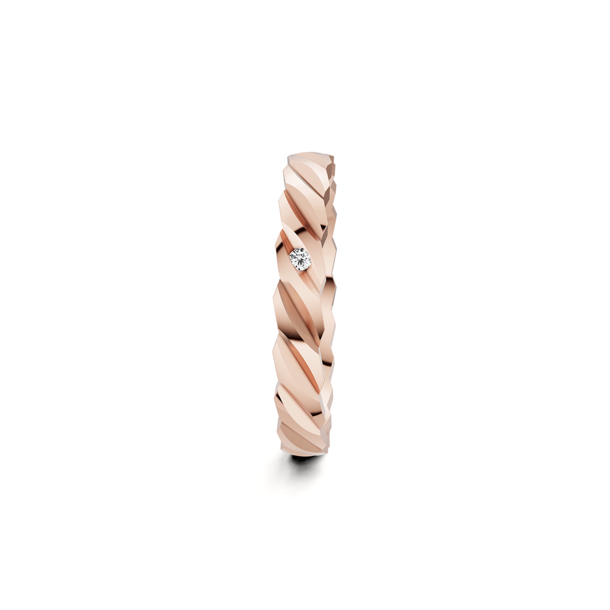 Niessing Woven Love Ring - N401510-3mm-0.01ct (01ct-gloss-sug) mit Diamant