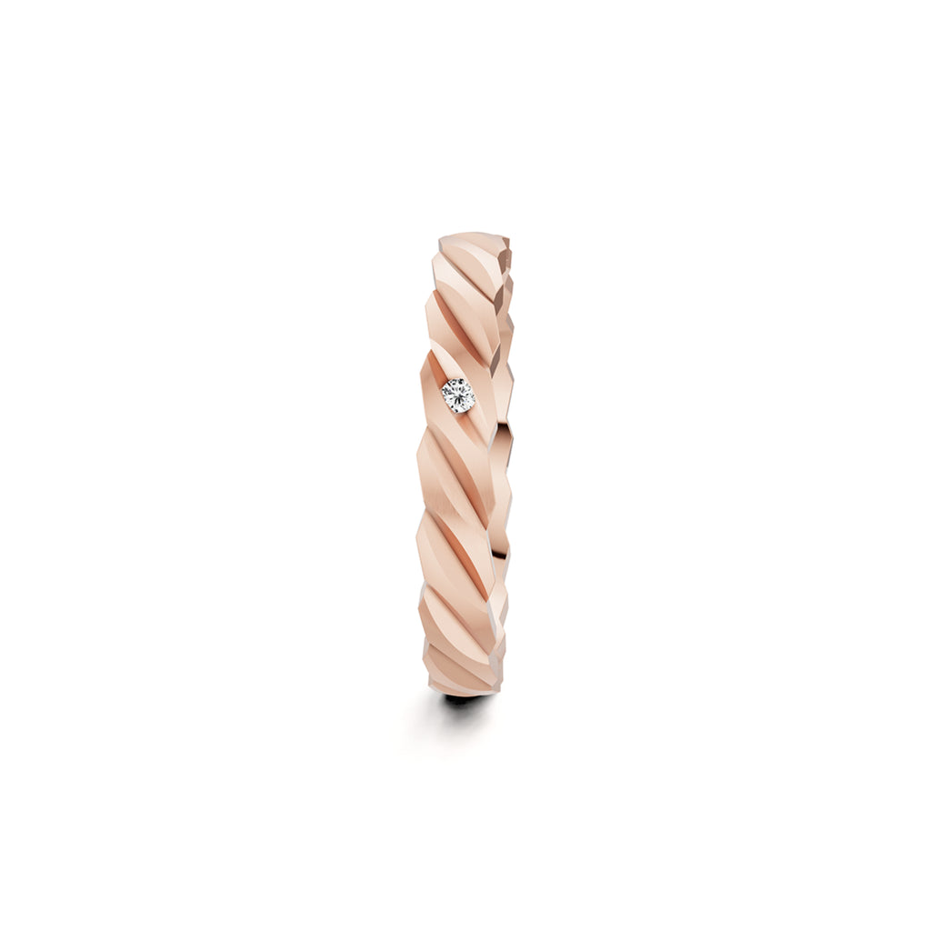 Niessing Woven Love Ring - N401510-3mm-0.01ct (01ct-satin-sug) mit Diamant