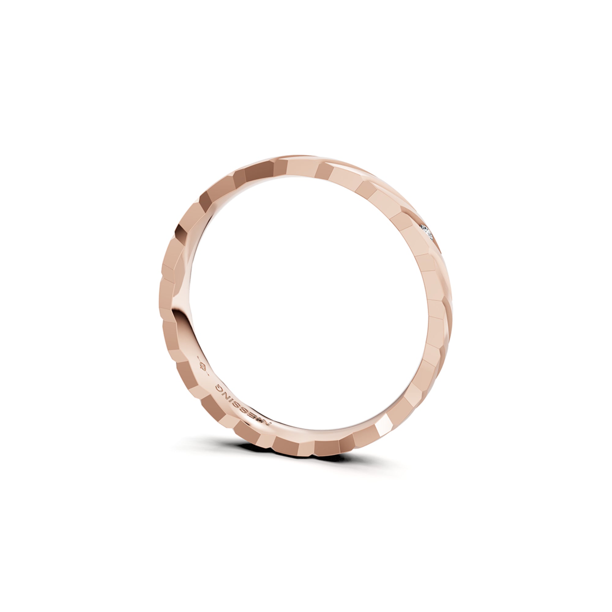Niessing Woven Love Ring - N401510-3mm-0.01ct (01ct-satin-sug) mit Diamant