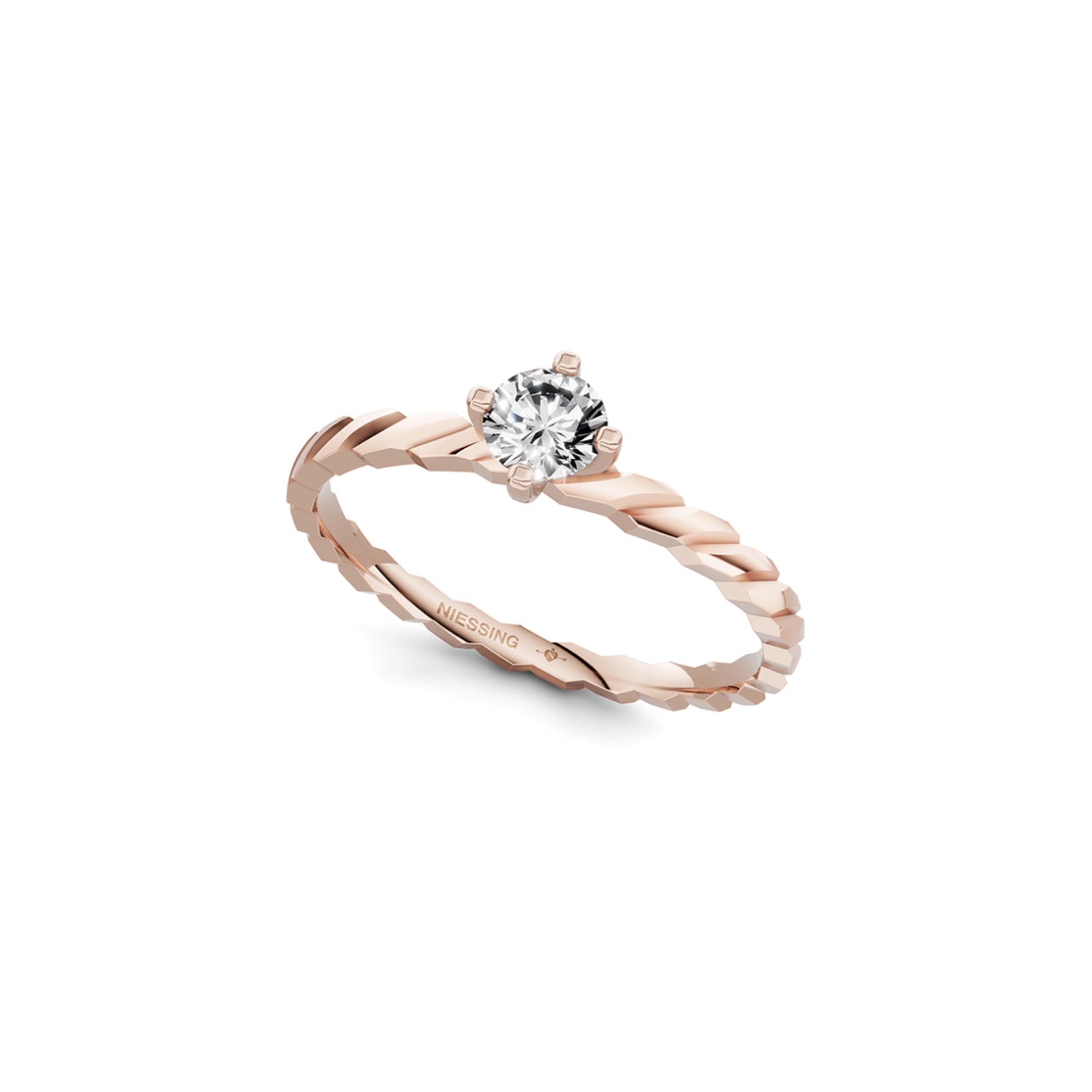 Niessing Woven Love Ring - N401910-0.18ct (18ct-gloss-sug) mit Diamant
