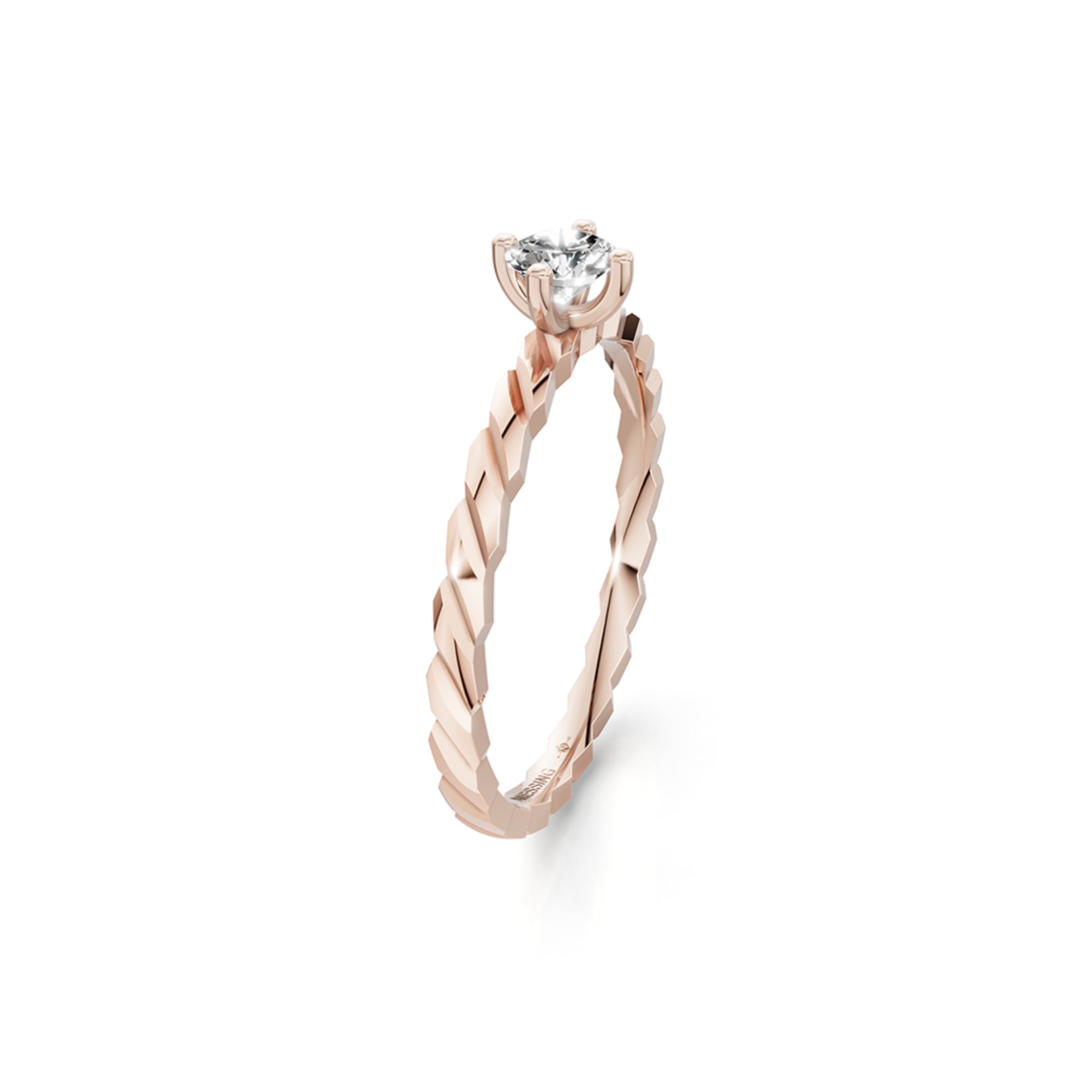 Niessing Woven Love Ring - N401910-0.18ct (18ct-gloss-sug) mit Diamant