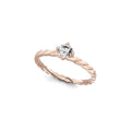 Niessing Woven Love Ring - N401910-0.18ct (18ct-satin-sug) mit Diamant