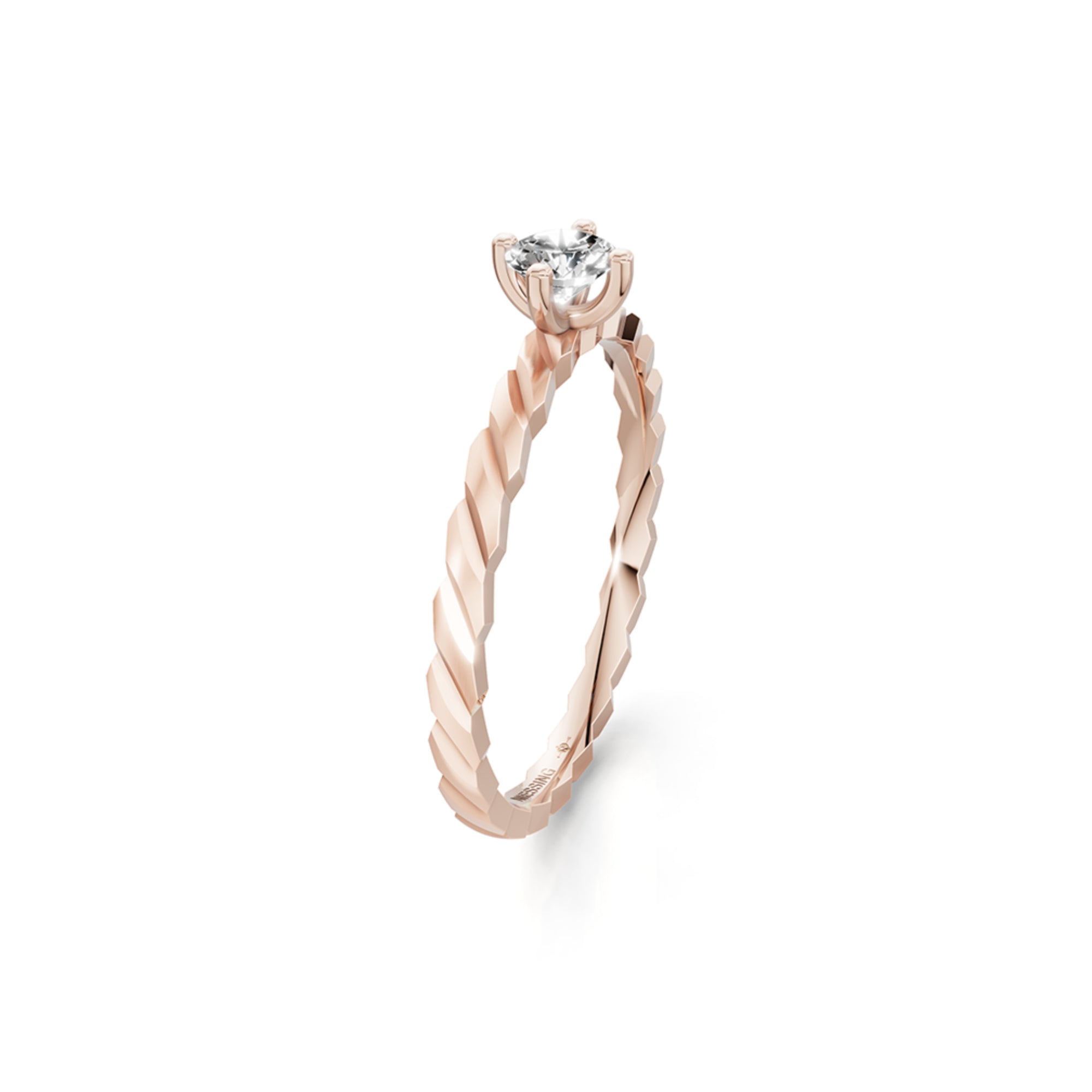 Niessing Woven Love Ring - N401910-0.18ct (18ct-satin-sug) mit Diamant