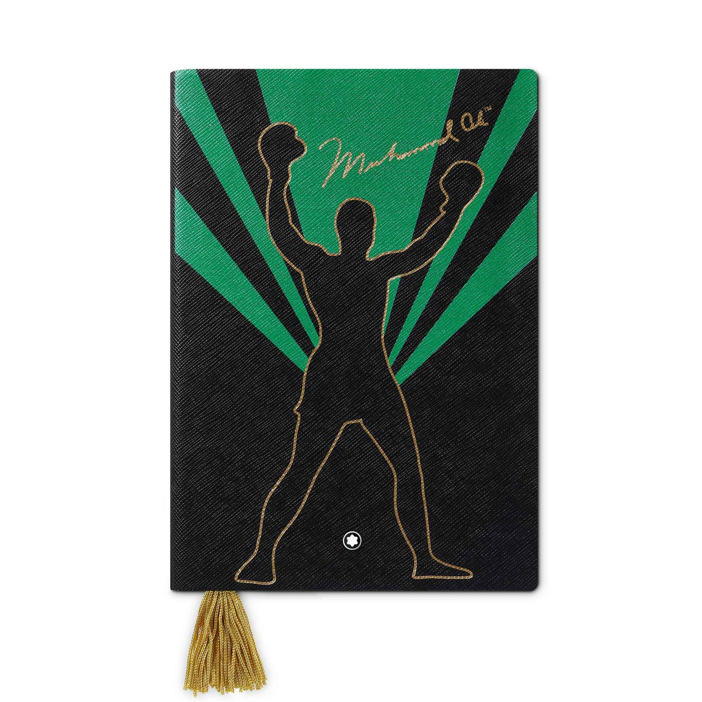 Notebook #146 klein, Great Characters Muhammad Ali, Grün - Liniert,  von Montblanc (MB130297)