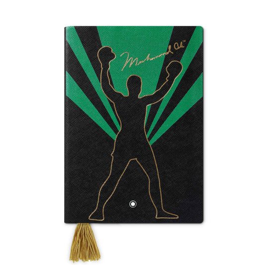 Notebook #146 klein, Great Characters Muhammad Ali, Grün - Liniert,  von Montblanc (MB130297)