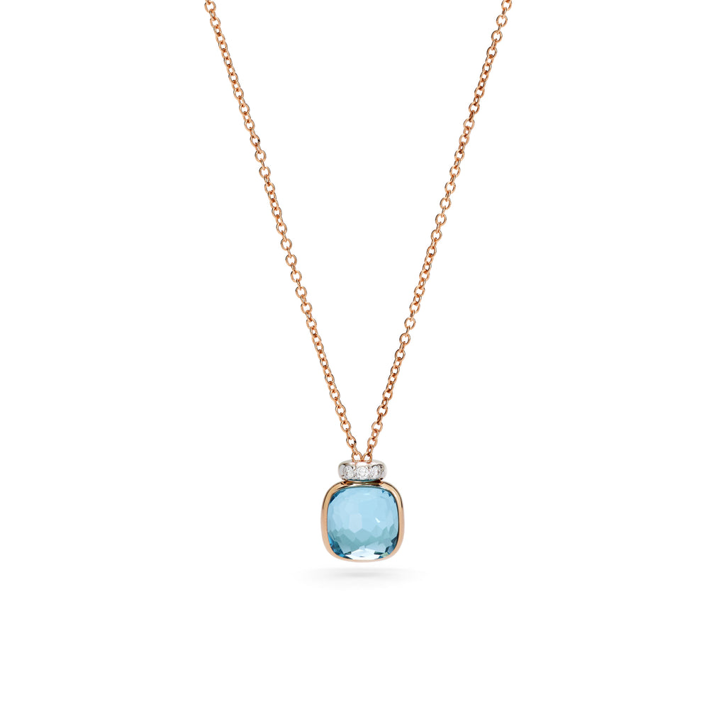 Nudo Mini Halskette mit Anhänger, Bicolor-Gold • Diamant • Topas von Pomellato (PCC5020O6WHRDB0YY)