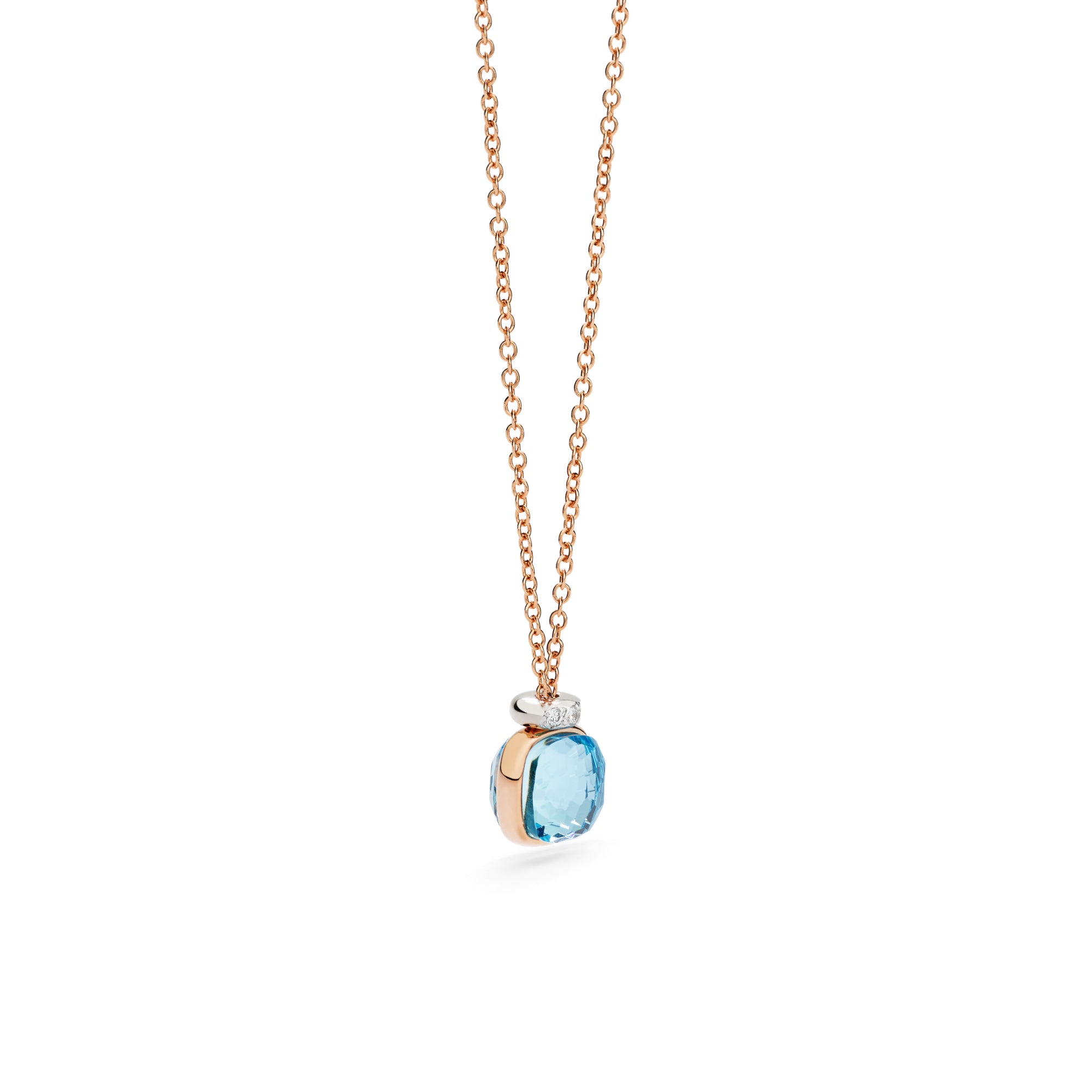 Nudo Mini Halskette mit Anhänger, Bicolor-Gold • Diamant • Topas von Pomellato (PCC5020O6WHRDB0YY)
