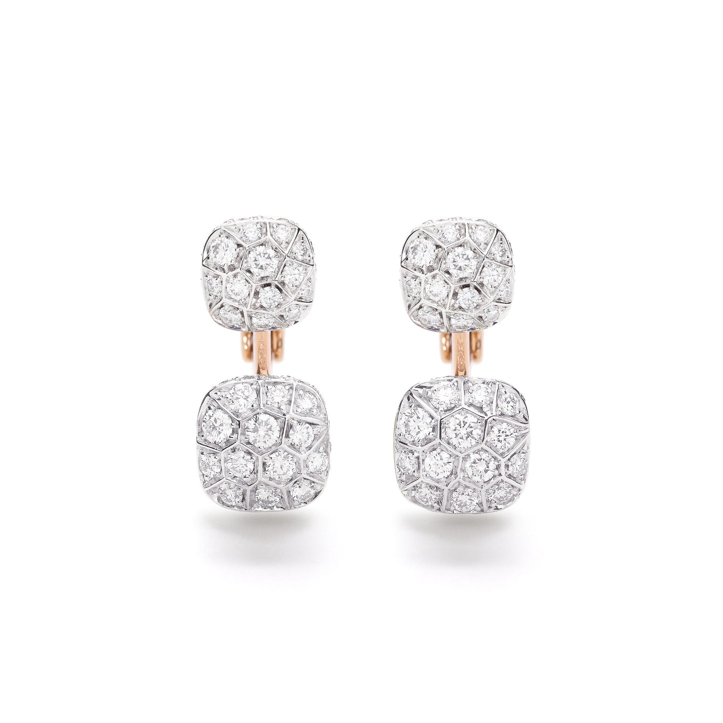 Nudo Ohrringe, Bicolor-Gold • Diamant von Pomellato (POC4021O6WHRDB000)