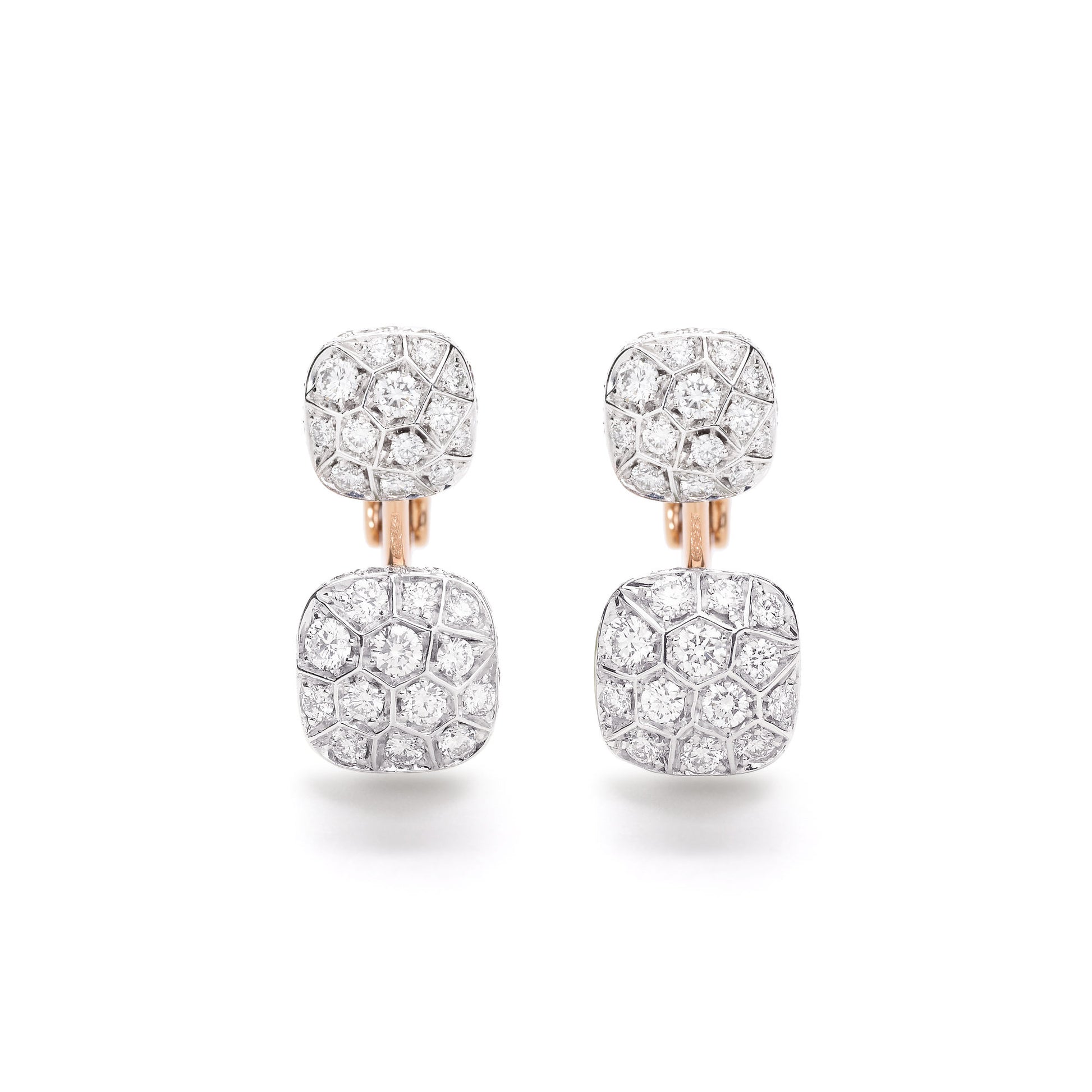 Nudo Ohrringe, Bicolor-Gold • Diamant von Pomellato (POC4021O6WHRDB000)