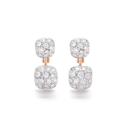 Nudo Ohrringe, Bicolor-Gold • Diamant von Pomellato (POC4021O6WHRDB000)