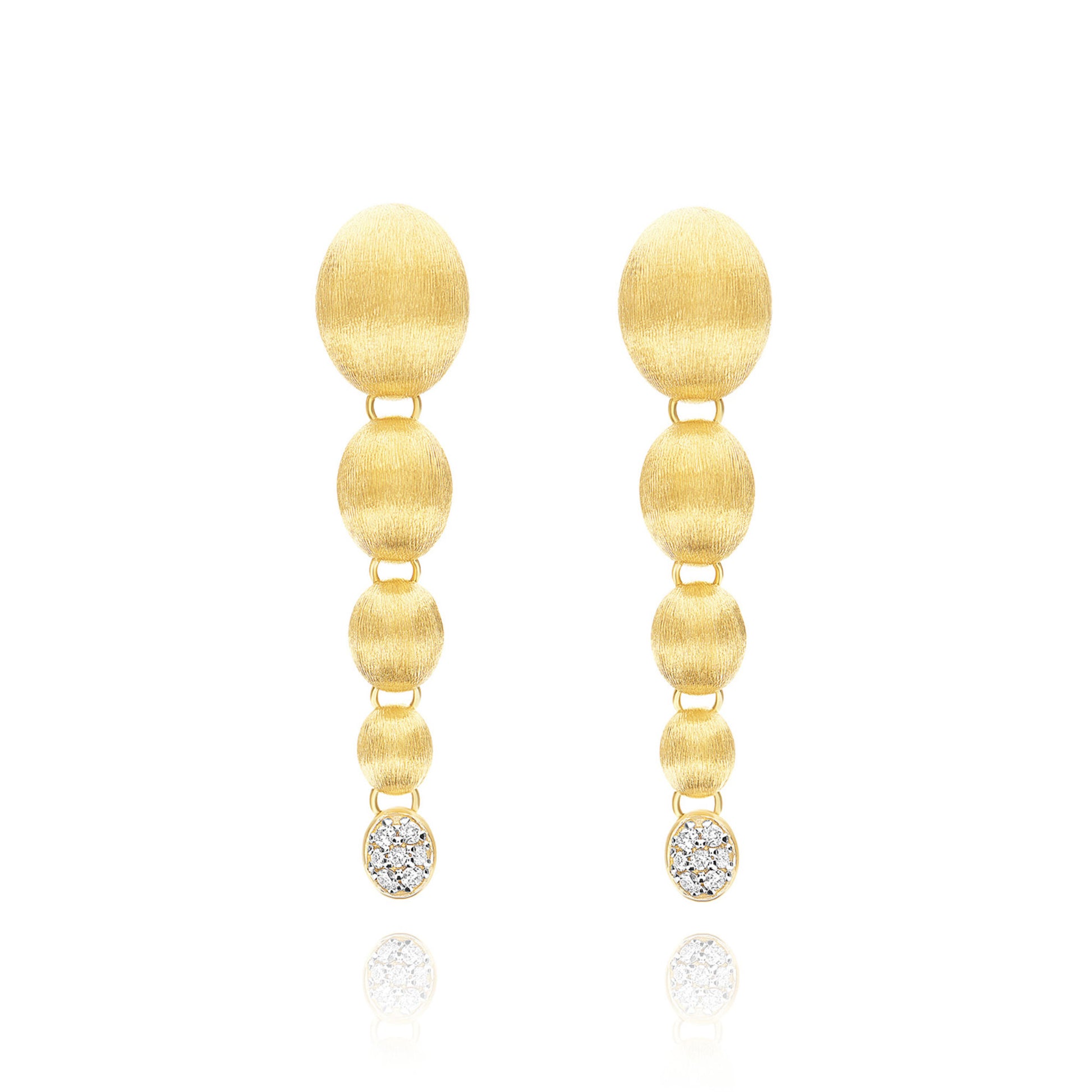 Nuvolette Ohrhänger, Gelbgold • Diamant von Nanis (OS27-538)