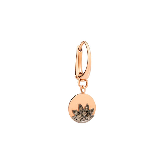 Ohrring Moon & Sun - Sonne, Roségold • Diamant von DoDo (DHC2015-MOSUN-DBR9R)