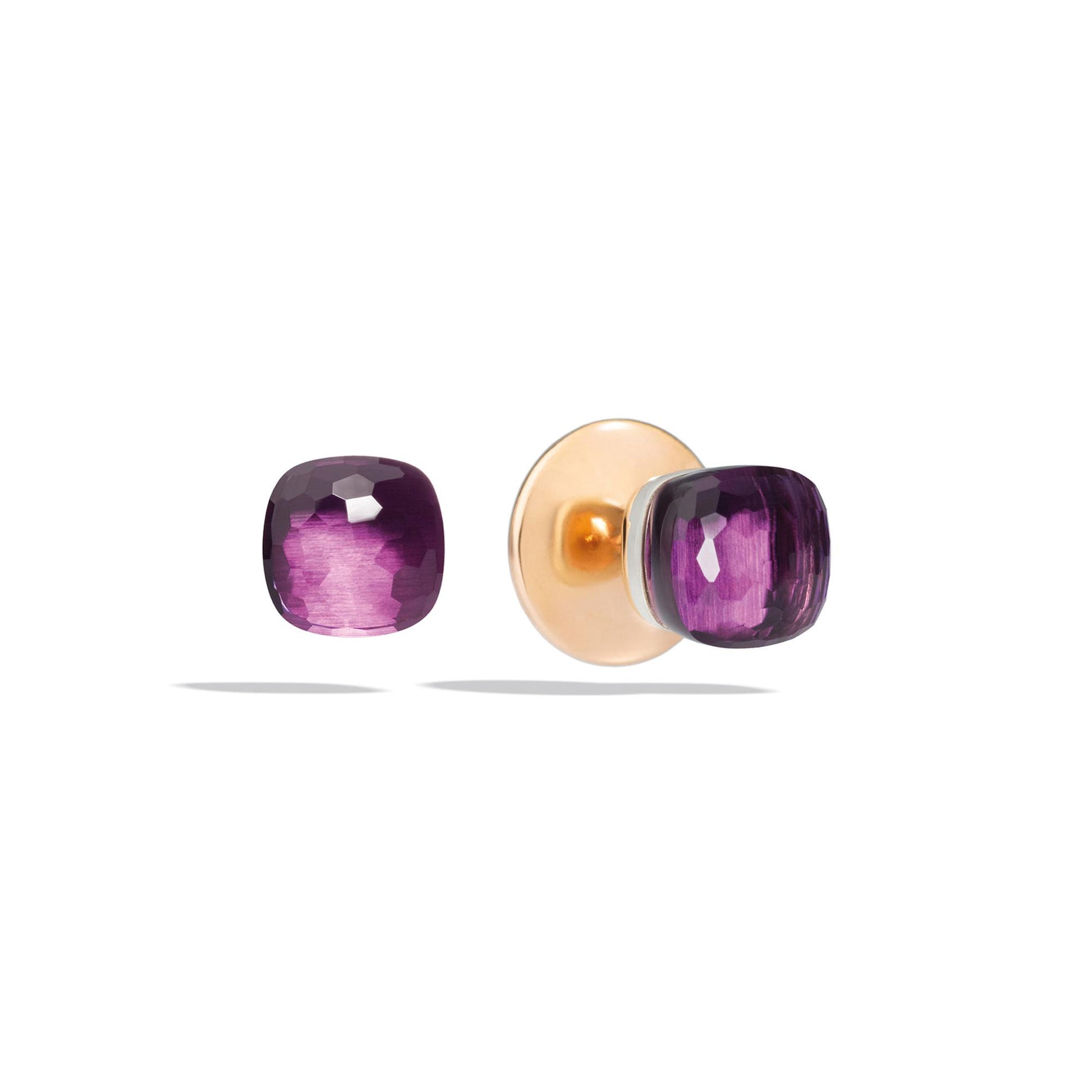 Ohrstecker Nudo, Bicolor-Gold • Amethyst von Pomellato (POB6010O6000000OI)