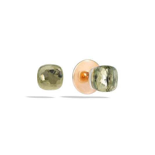 Ohrstecker Nudo, Bicolor-Gold • Prasiolith von Pomellato (POB6010O6000000PA)