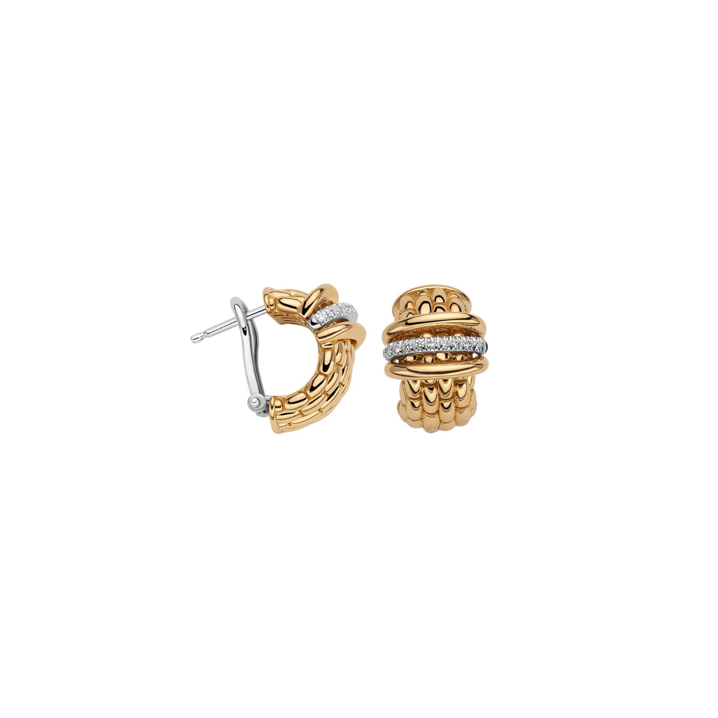 Panorama Ohrhänger, Bicolor-Gold • Diamant von FOPE (58904OX_BB_G_GBG_000)