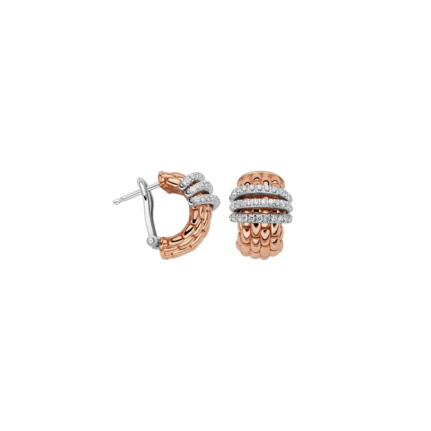 Panorama Ohrhänger, Bicolor-Gold • Diamant von FOPE (58904OX_PB_R_BBB_000)