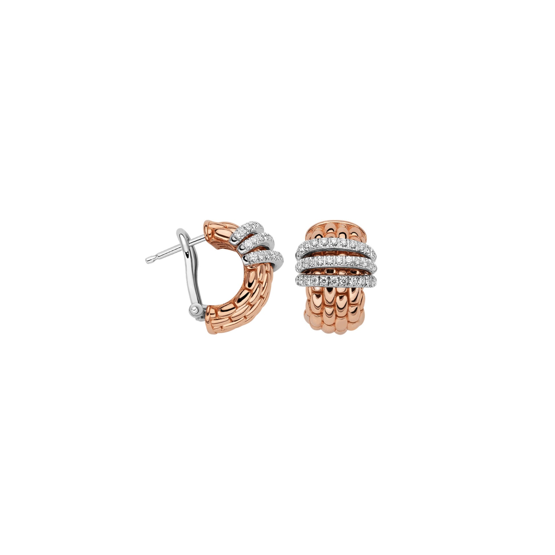 Panorama Ohrhänger, Bicolor-Gold • Diamant von FOPE (58904OX_PB_R_BBB_000)