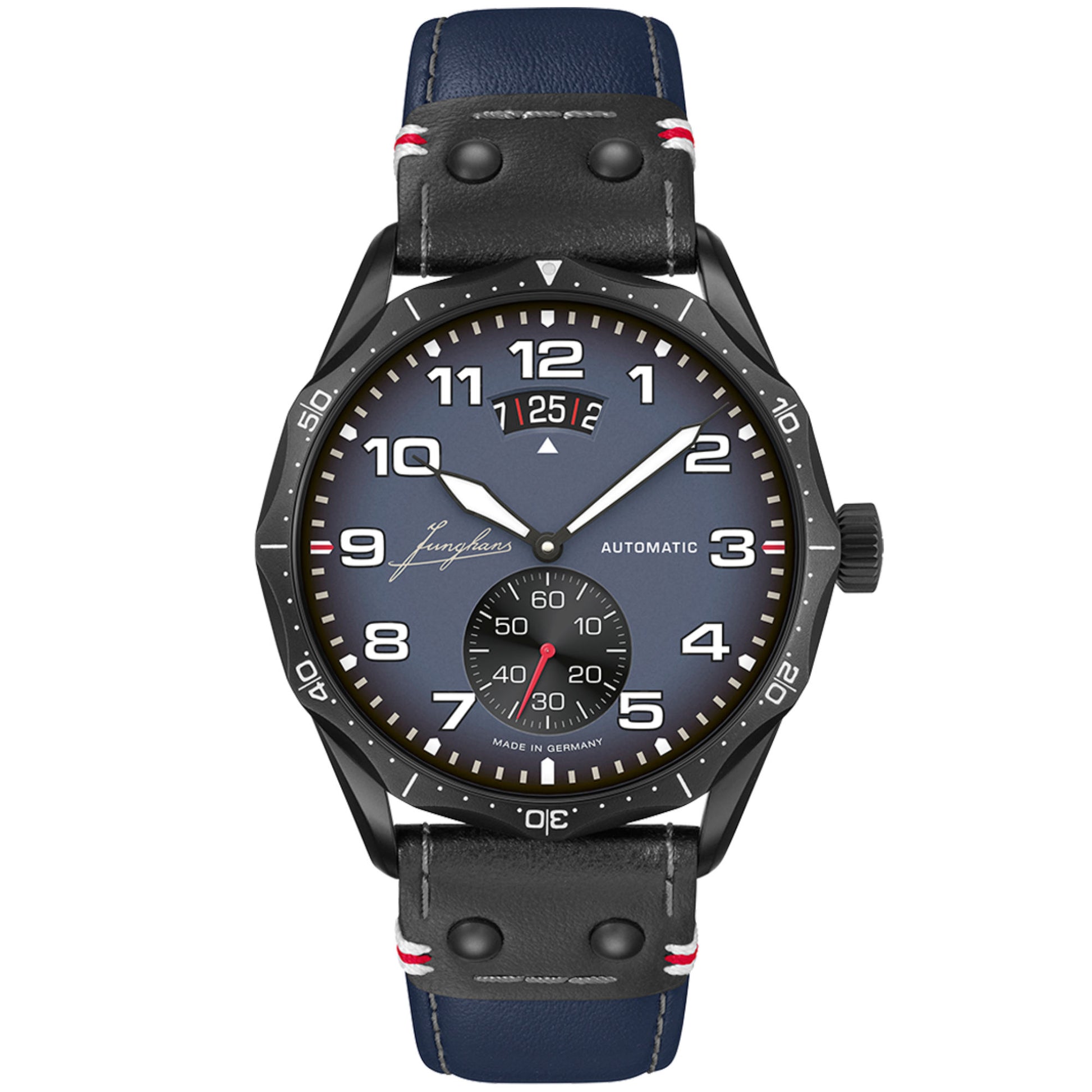 Pilot Automatic Navy Blue, Edelstahl von Junghans (27/4397.00)