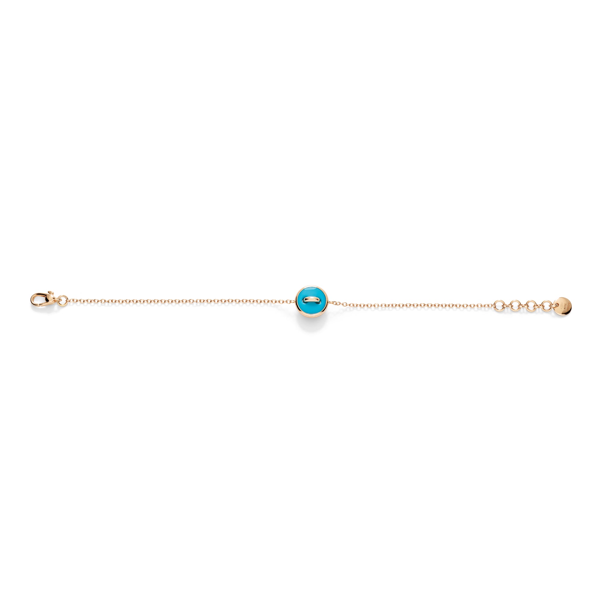 Pom Pom Dot Wendbares Armband, Bicolor-Gold • Diamant • Türkis von Pomellato (PBC5030O7WHRDB0TU)