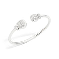 Pomellato Nudo Armreif (PBC2027O2WHRDB0TB) aus Weißgold mit Diamant und Topas