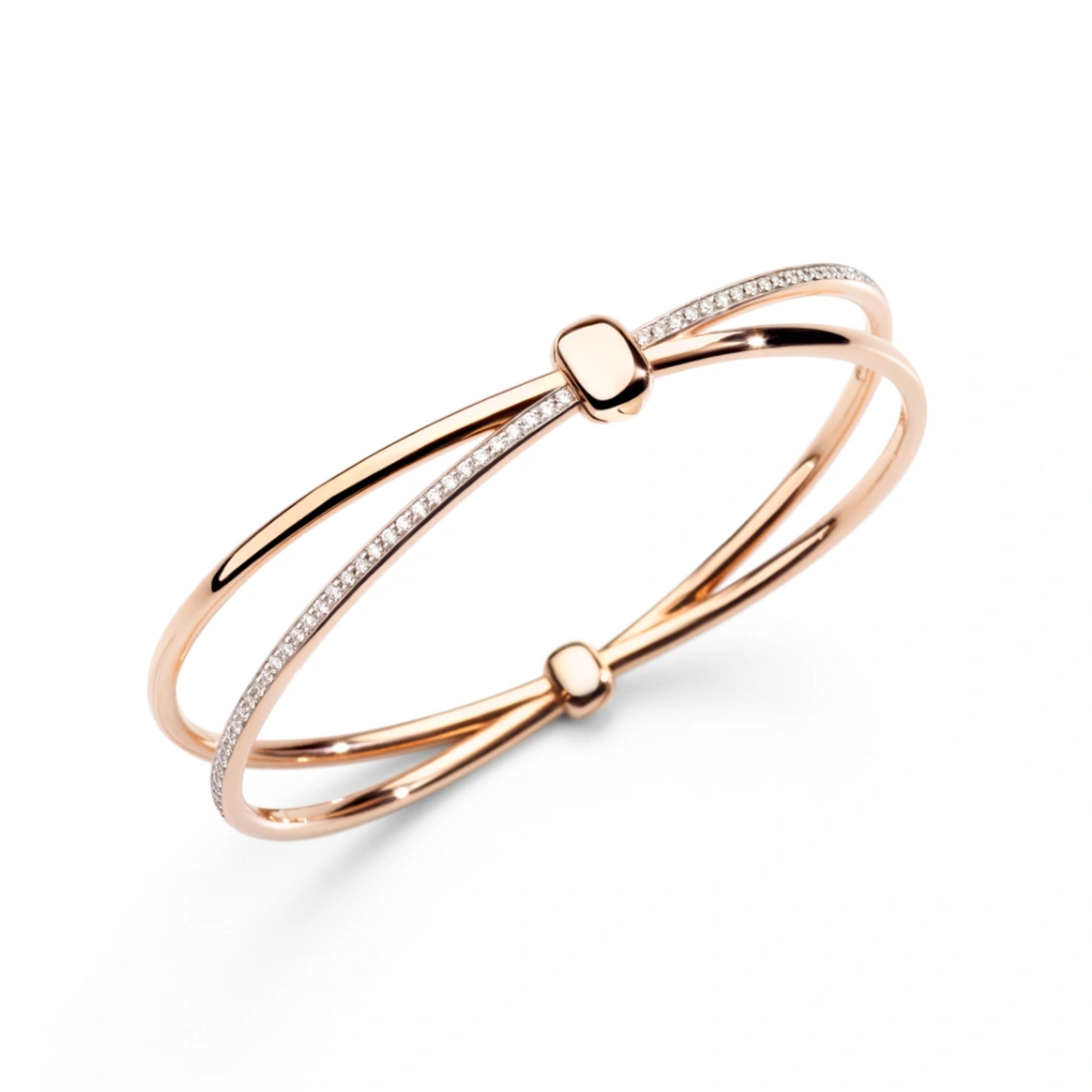 Pomellato Pomellato Together Armreif (PBC3070O7WHRDB000) aus Roségold mit Diamant
