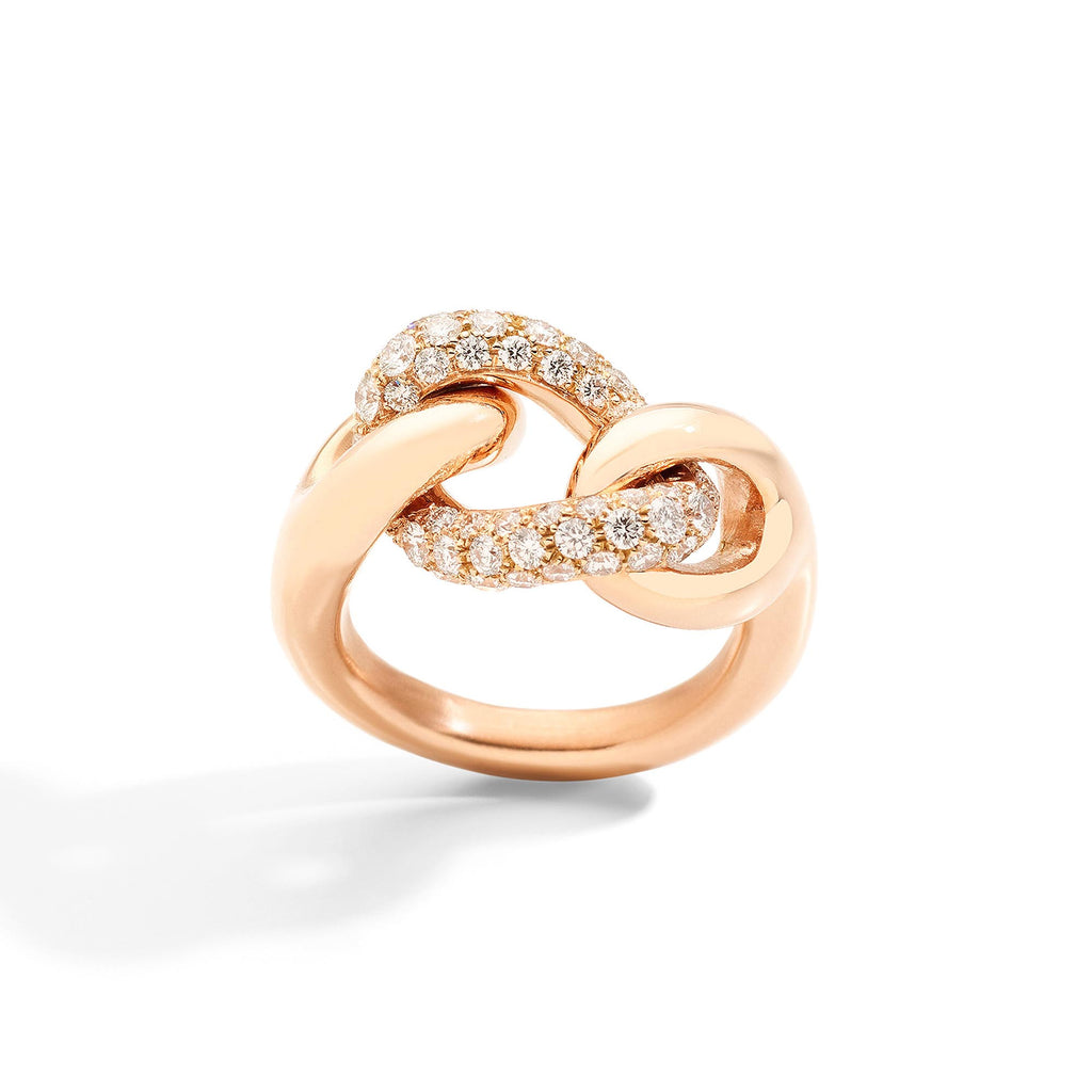 Pomellato Catene Ring (PAC1011O7000DB000) aus Roségold mit Diamant