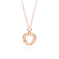Pomellato Iconica Anhänger mit Halskette (PCC6040O7000DB000) aus Roségold mit Diamant
