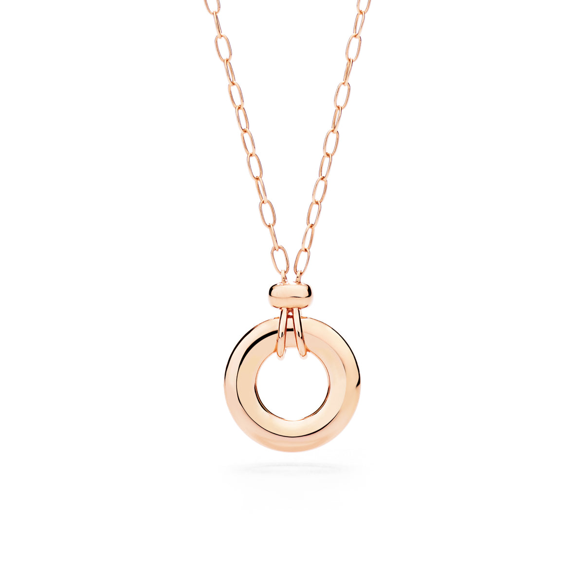 Pomellato Iconica Anhänger mit Halskette (PCC6040O7000DB000) aus Roségold mit Diamant