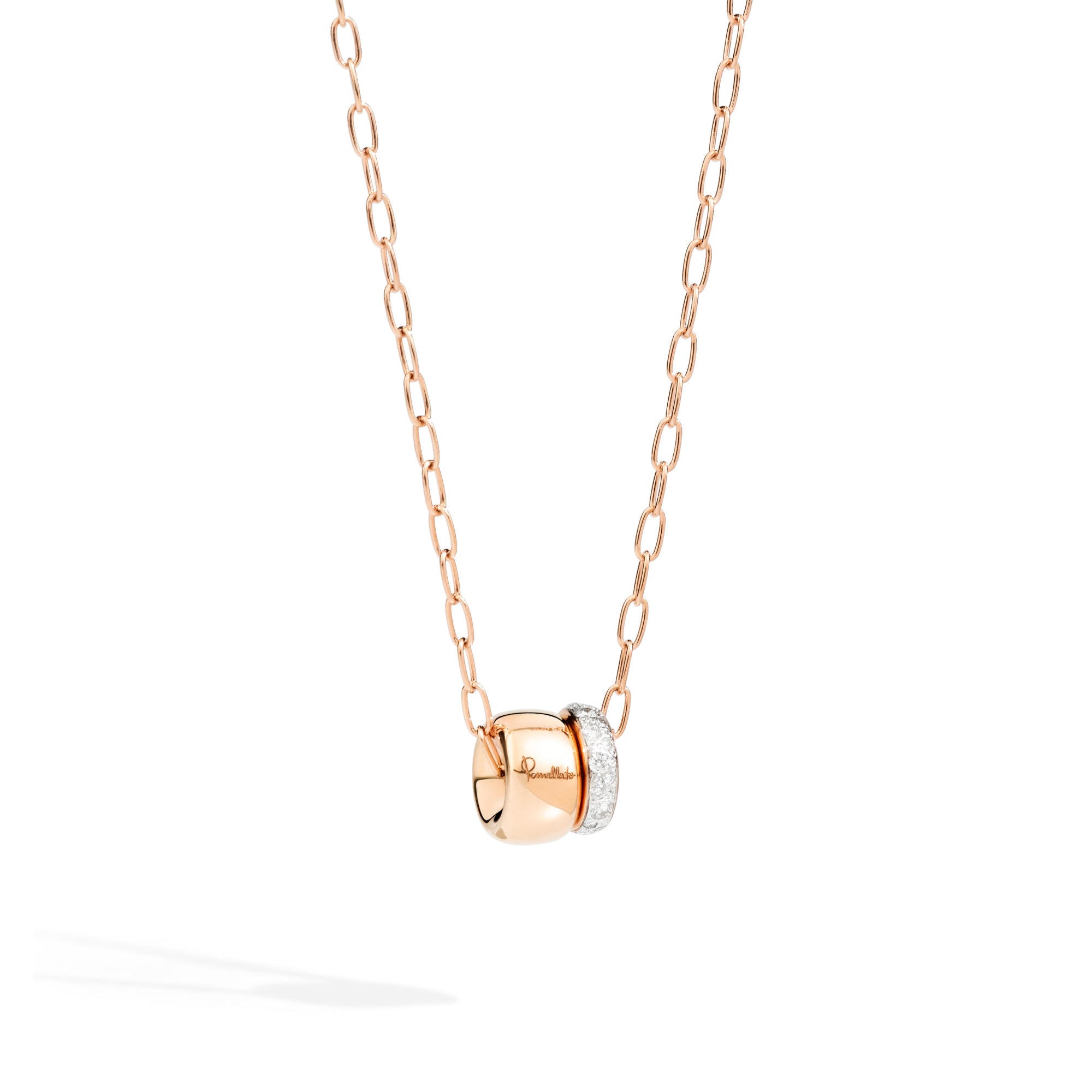 Pomellato Iconica Anhänger mit Kette (PCB7120O7000DB000) aus Roségold mit Diamant