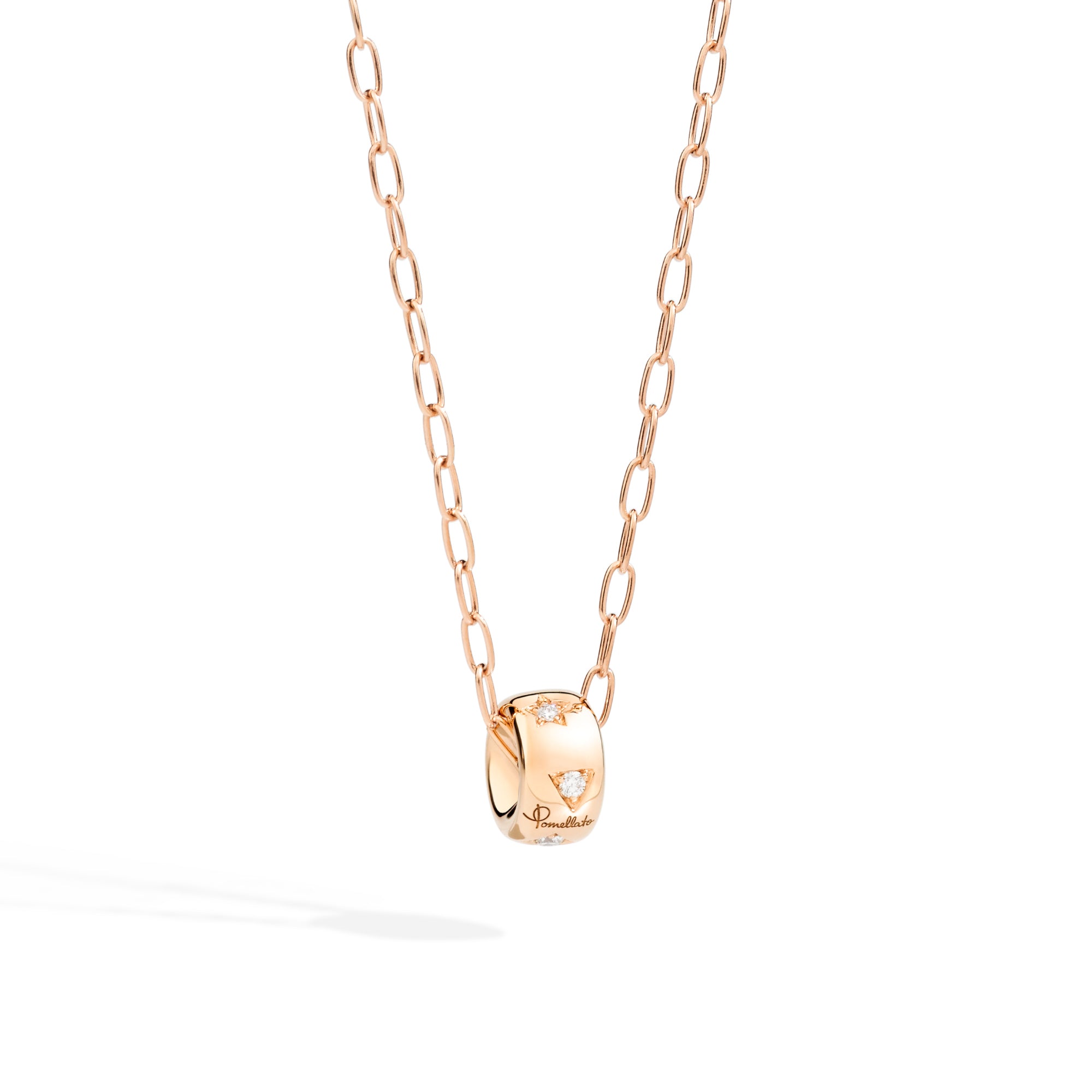 Pomellato Iconica Halskette mit Anhänger (PCB7122O7000DB000) aus Roségold mit Diamant