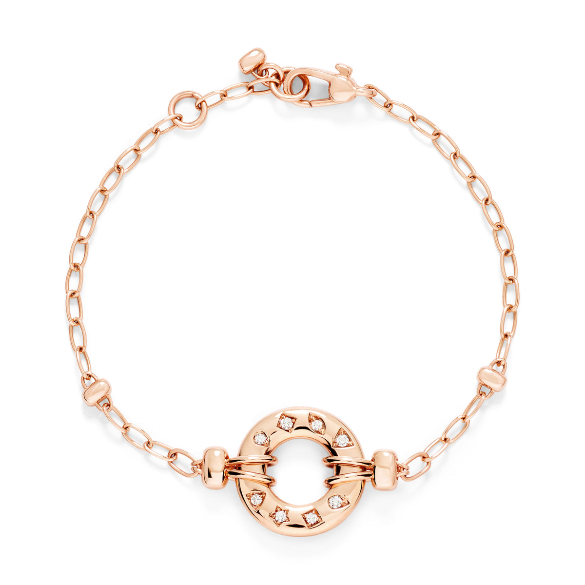 Pomellato Iconica Armband (PBC6040O7000DB000) aus Roségold mit Diamant