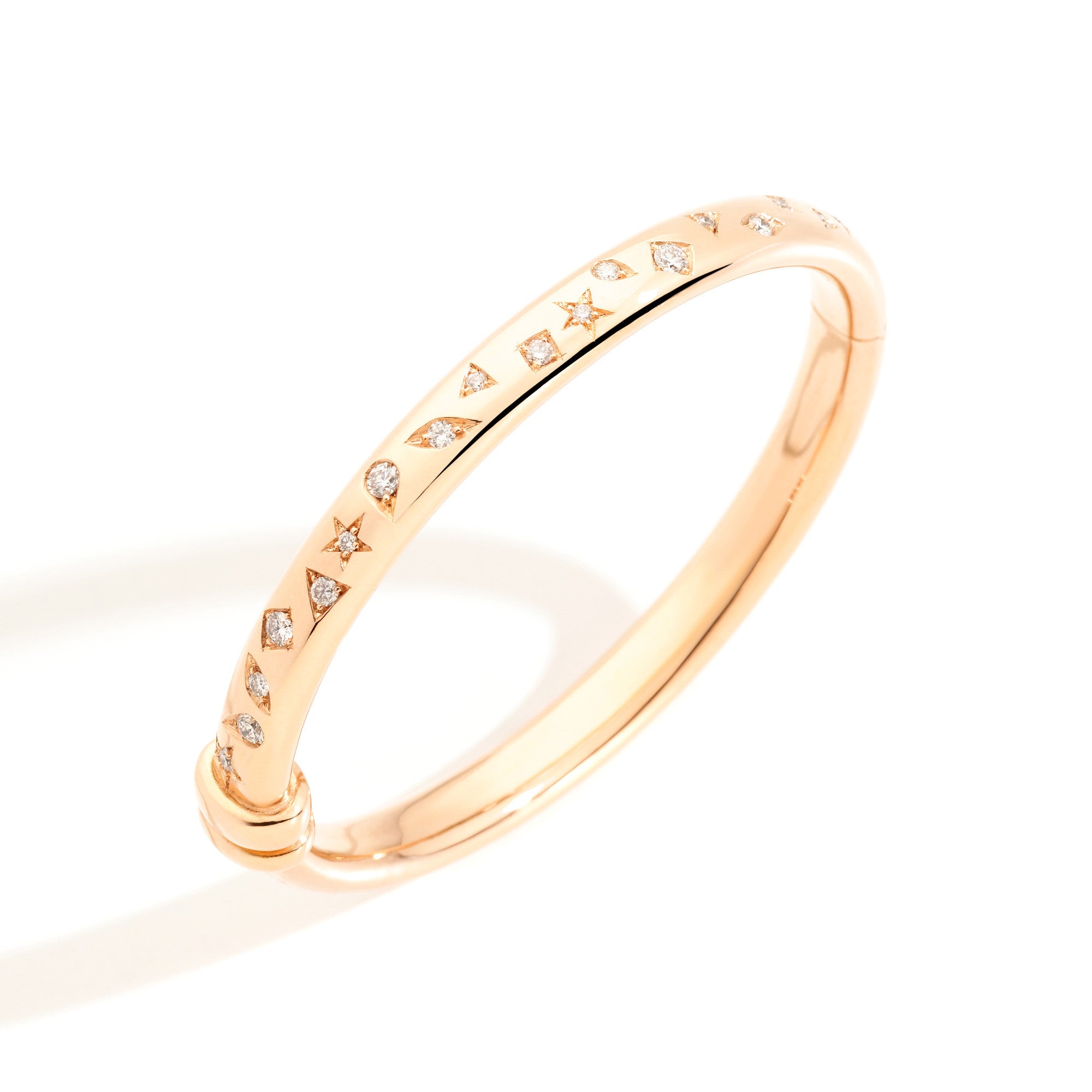 Pomellato Iconica Armreif (PBC1000O7000DB000) aus Roségold mit Diamant