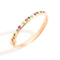 Pomellato Iconica Armreif (PBC1001O7000000VA) aus Roségold mit Peridot, Rubin, Saphir, Spinell, Tansanit, Tsavorit und Turmalin