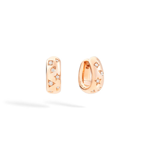 Pomellato Iconica Creolen (POC2061O7000DB000) aus Roségold mit Diamant