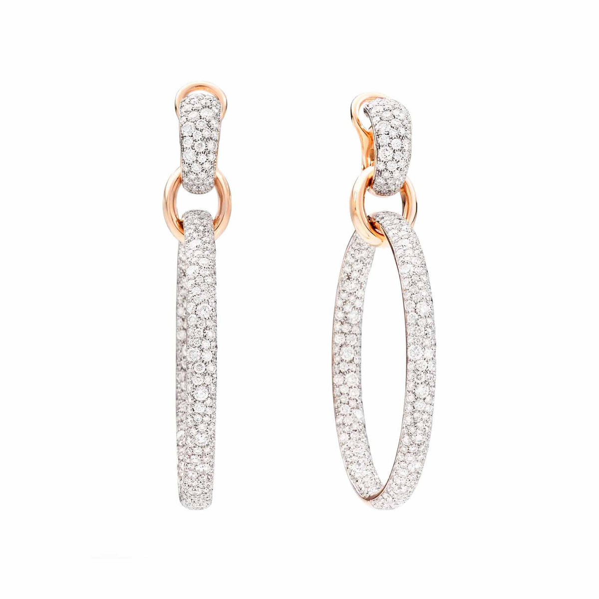 Pomellato Iconica Creolen (POC2063O7WHRDB000) aus Roségold mit Diamant