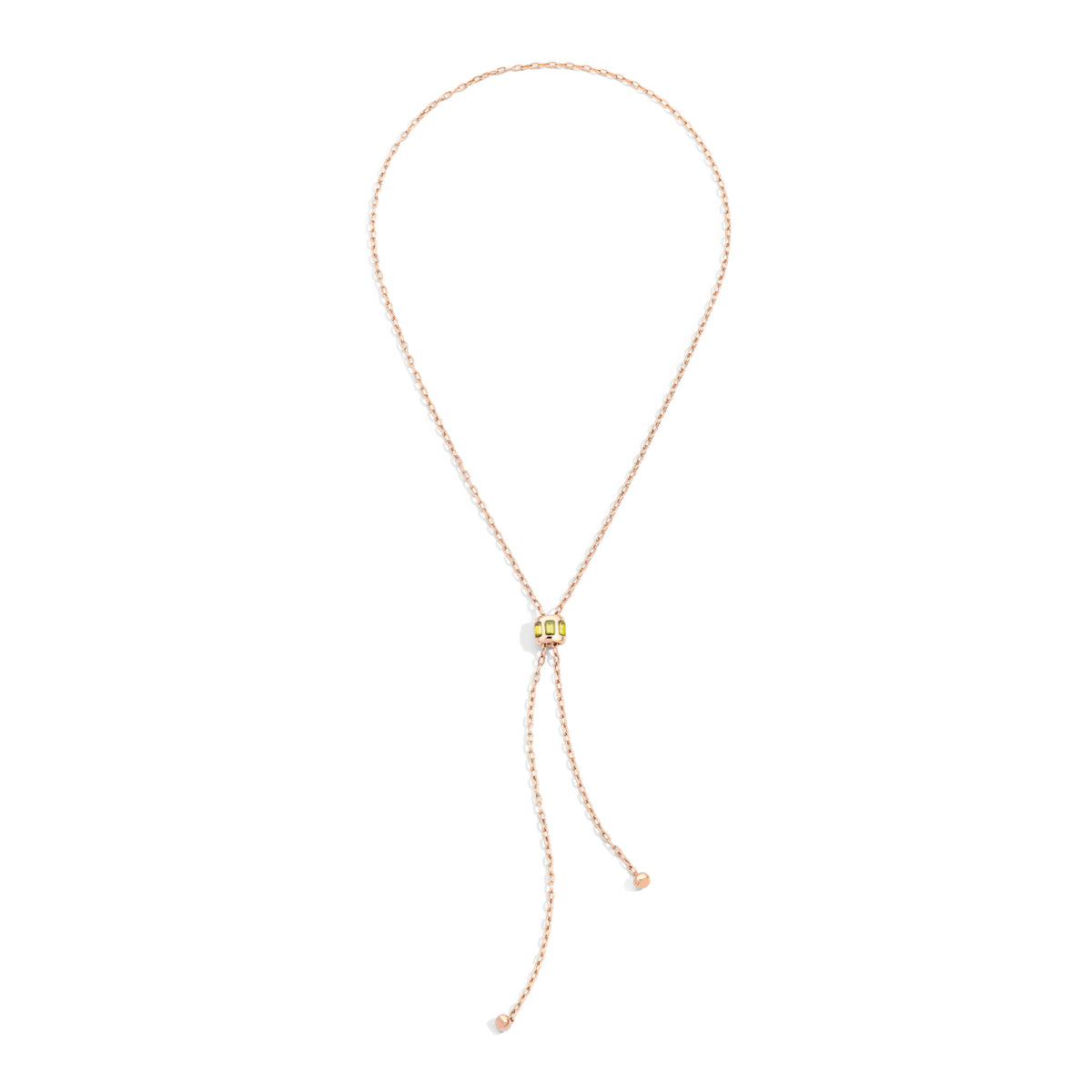 Pomellato Iconica Halskette (PCC3020O7000000EY) aus Roségold mit Peridot