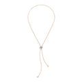 Pomellato Iconica Halskette (PCC3020O7000000TL) aus Roségold mit Blautopas