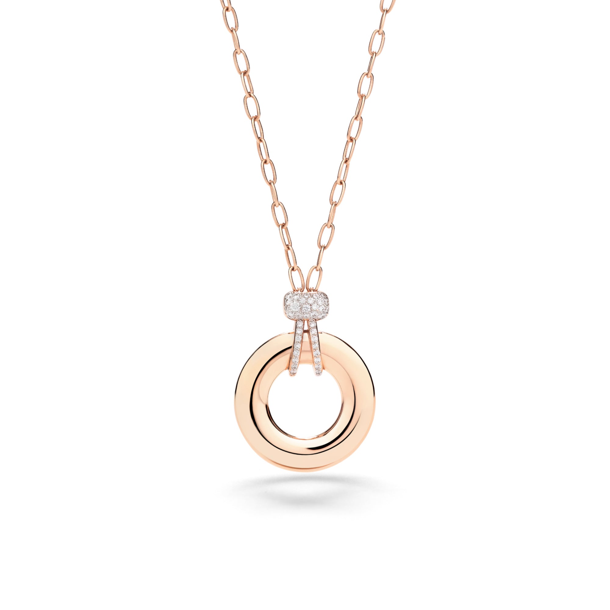 Pomellato Iconica Halskette (PCC4040O7WHRDB000) aus Roségold mit Diamant