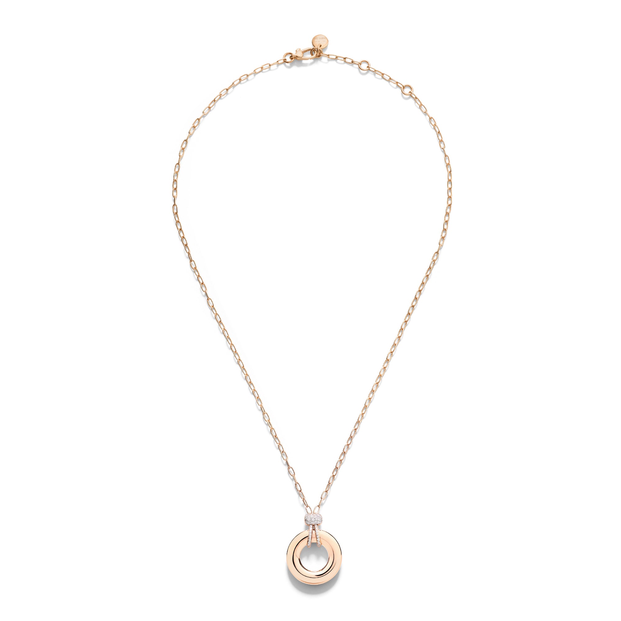 Pomellato Iconica Halskette (PCC4040O7WHRDB000) aus Roségold mit Diamant
