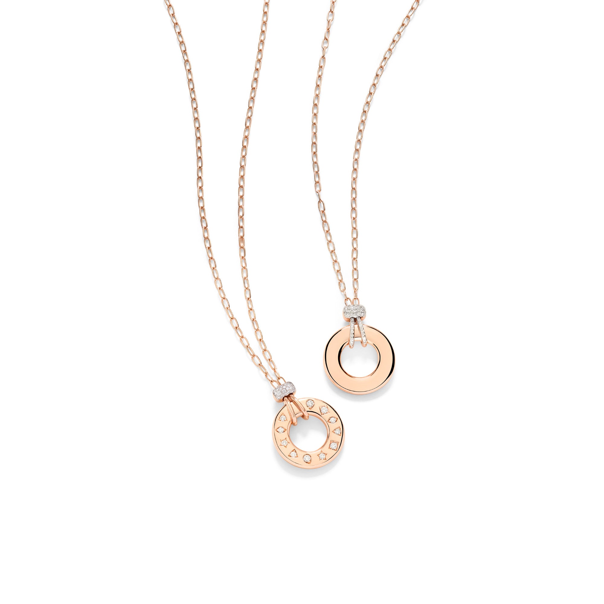 Pomellato Iconica Halskette (PCC4040O7WHRDB000) aus Roségold mit Diamant