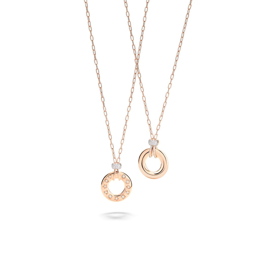 Pomellato Iconica Halskette (PCC4041O7WHRDB000) aus Roségold mit Diamant