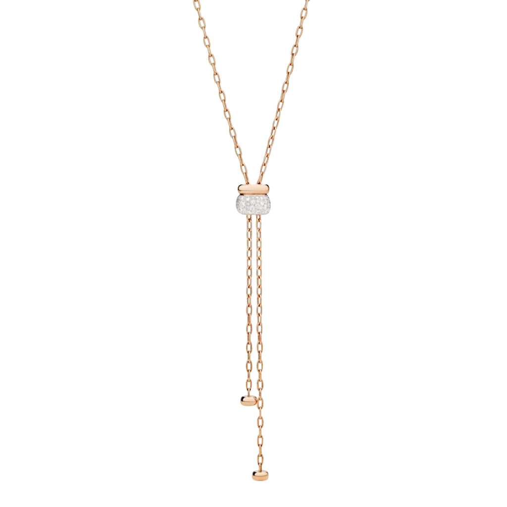 Pomellato Iconica Halskette (PCC5001O7WHRDB000) aus Roségold mit Diamant