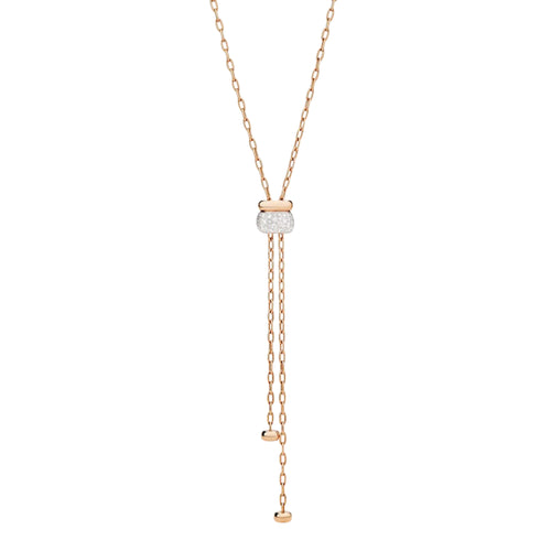 Pomellato Iconica Halskette (PCC5001O7WHRDB000) aus Roségold mit Diamant