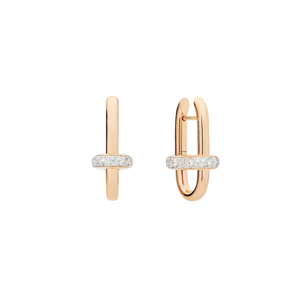 Pomellato Iconica Ohrringe (POC5060O7WHRDB000) aus Roségold mit Diamant